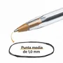Bic 516355 Bolígrafos de Tinta de Aceite, Caja de 10 Unidades, Colores Surtidos
